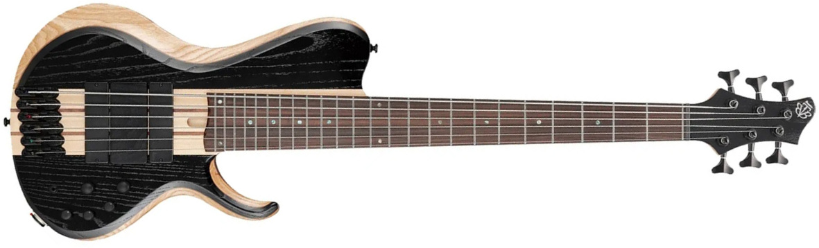 Ibanez Btb866sc Wkl Workshop 6c Active Bartolini Rw - Weathered Black Low Gloss - Bajo eléctrico de cuerpo sólido - Main picture