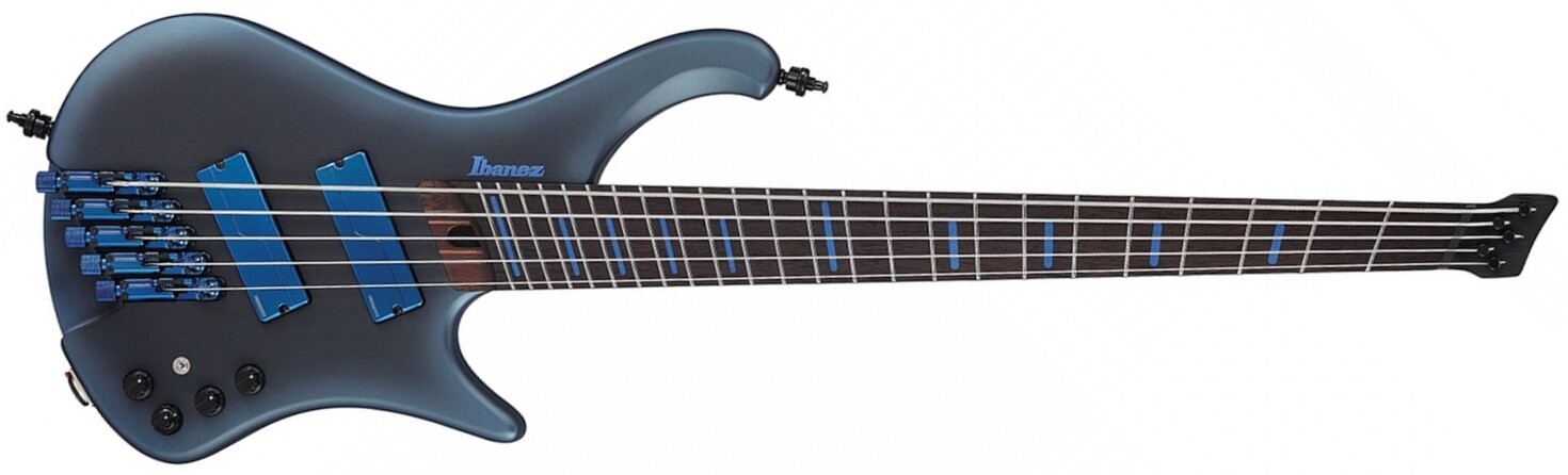 Ibanez Ehb5msbsp Del Workshop 5c Shsc Active Pp - Midnight Arctic Ocean Matte - Bajo eléctrico de viaje - Main picture