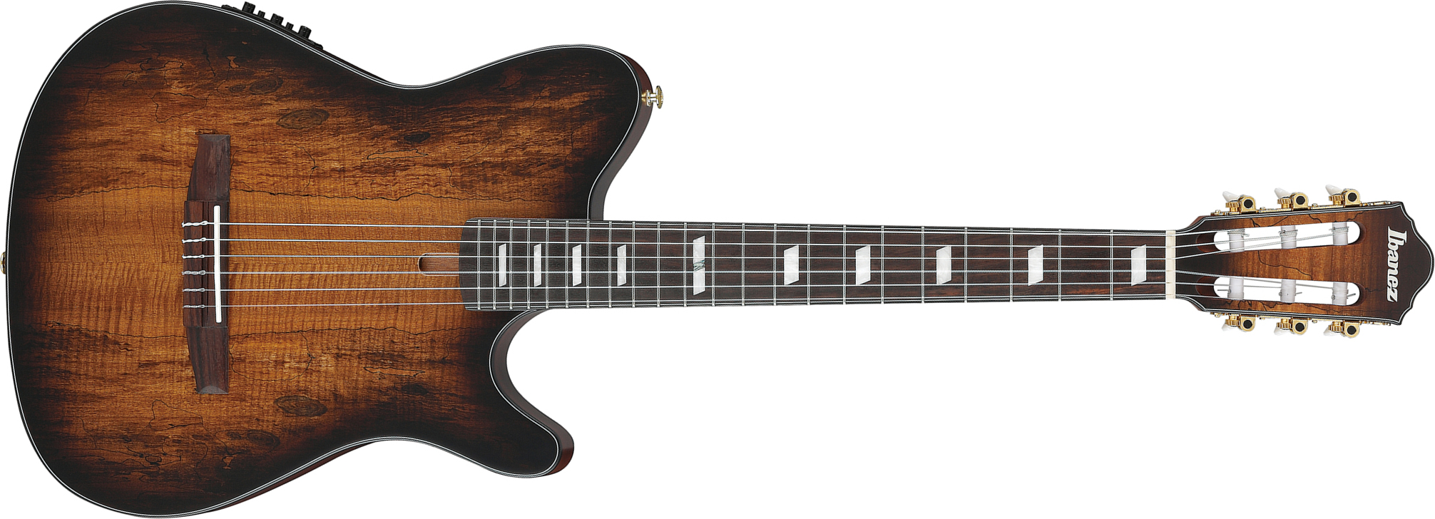 Ibanez Frh20qmn Tcl Fr Hollow Cw Erable Sapele Rw - Tobacco Burst Low Gloss - Guitarra clásica 4/4 - Main picture