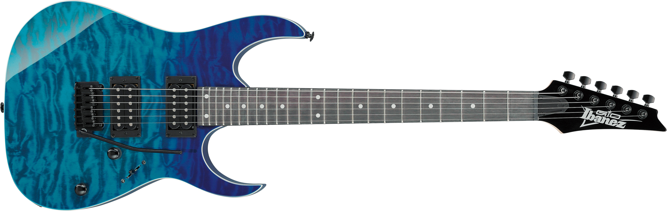 Ibanez Grg120qasp Bgd Gio 2h Trem Pur - Blue Gradation - Guitarra electrica metalica - Main picture