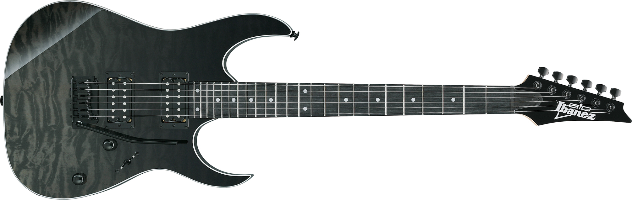 Ibanez Grg120qasp Bkg Gio 2h Trem Pur - Black Gradation - Guitarra eléctrica con forma de str. - Main picture