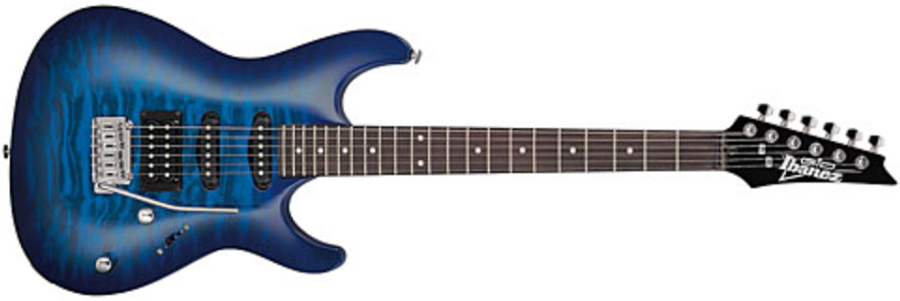 Ibanez Gsa60qa Tbb Gio Hss Trem Pur - Transparent Blue Burst - Guitarra eléctrica con forma de str. - Main picture