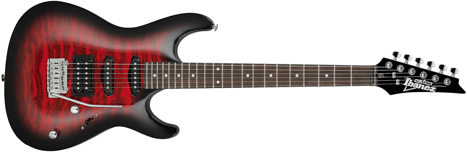 Ibanez Gsa60qa Trb Gio Hss Trem Pur - Transparent Red Burst - Guitarra eléctrica con forma de str. - Main picture