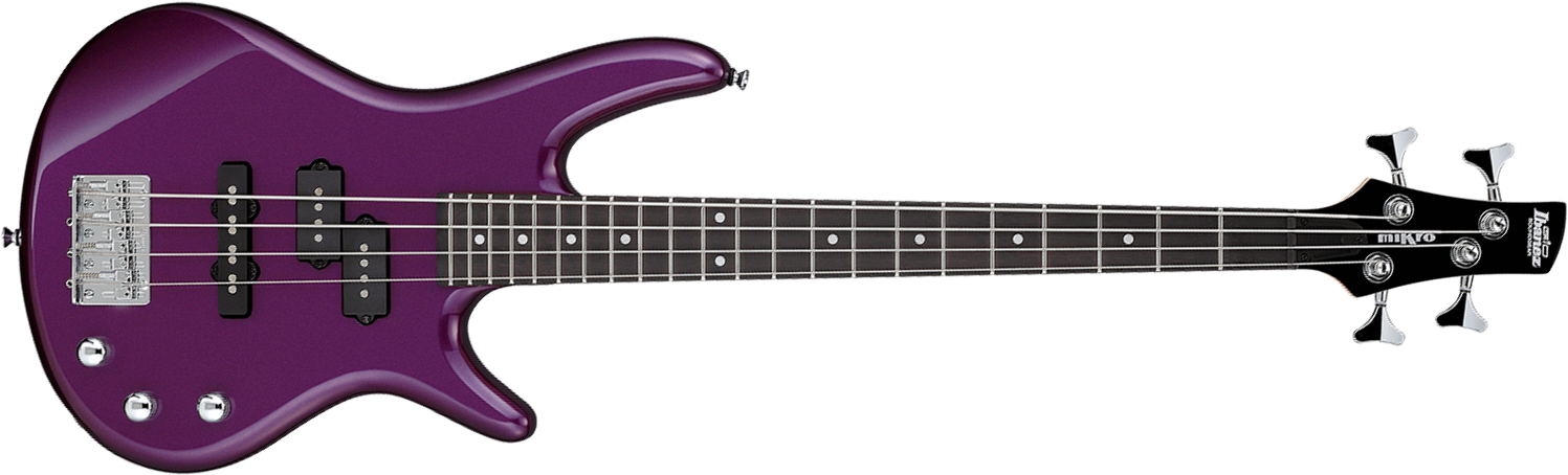 Ibanez Gsrm20 Mpl Mikro Gio Pur - Metallic Purple - Bajo eléctrico para niños - Main picture