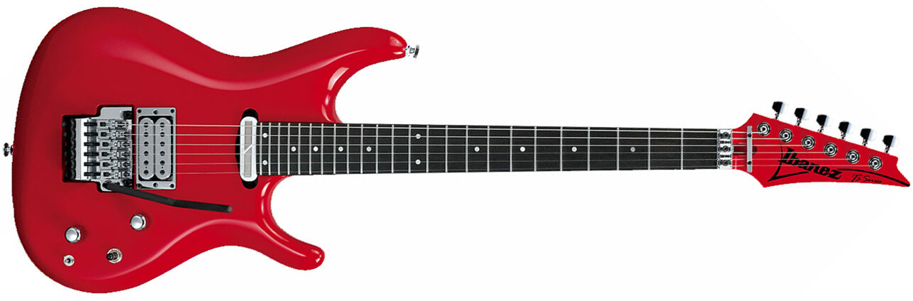 Ibanez Joe Satriani Js2480 Mcr Prestige Japon Signature Hh Sustainiac Fr Rw - Muscle Car Red - Guitarra eléctrica con forma de str. - Main picture
