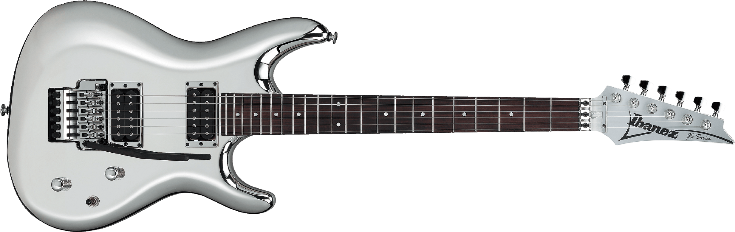 Ibanez Joe Satriani Js3cr Signature Japon - Matte Chrome - Guitarra eléctrica con forma de str. - Main picture