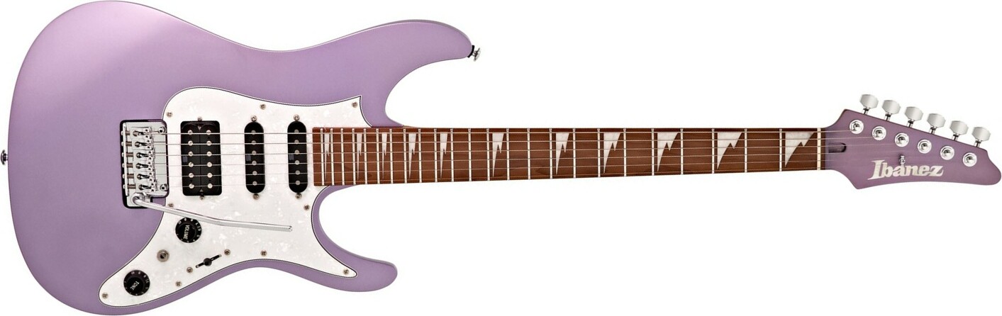 Ibanez Mario Camarena Mar10 Lmm Premium Signature Hss Trem Mn +housse - Lavender Metallic Matte - Guitarra eléctrica con forma de str. - Main picture