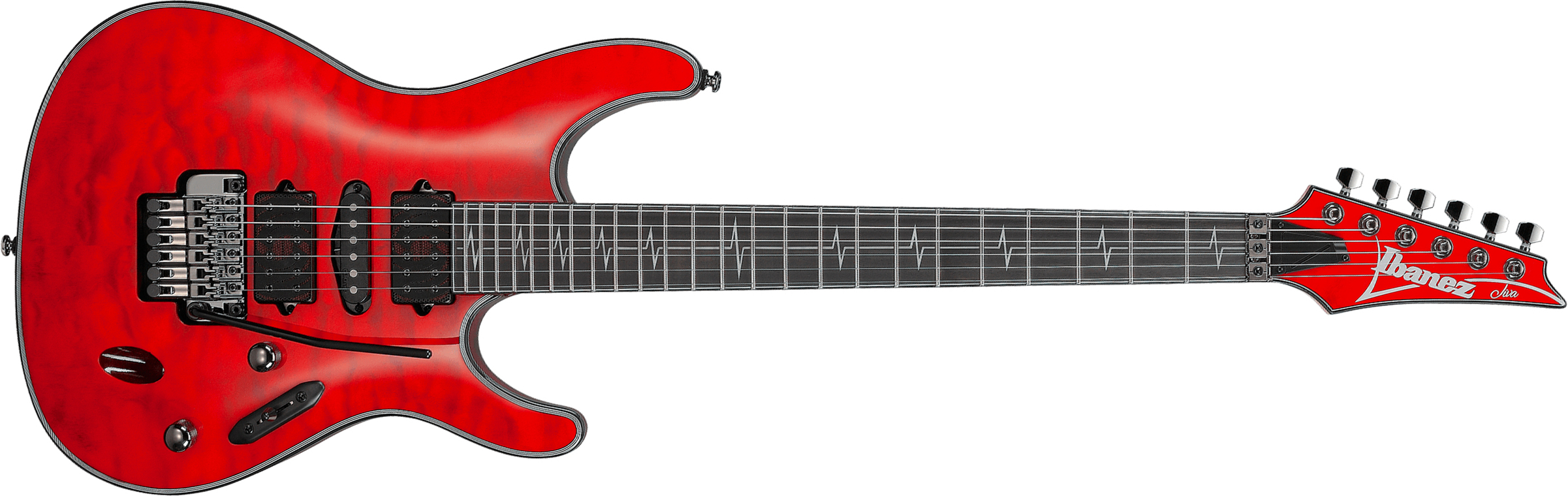 Ibanez Nita Strauss Jiva10r Trc Signature Hsh Dimarzio Fr Eb - Torch Red - Guitarra eléctrica con forma de str. - Main picture