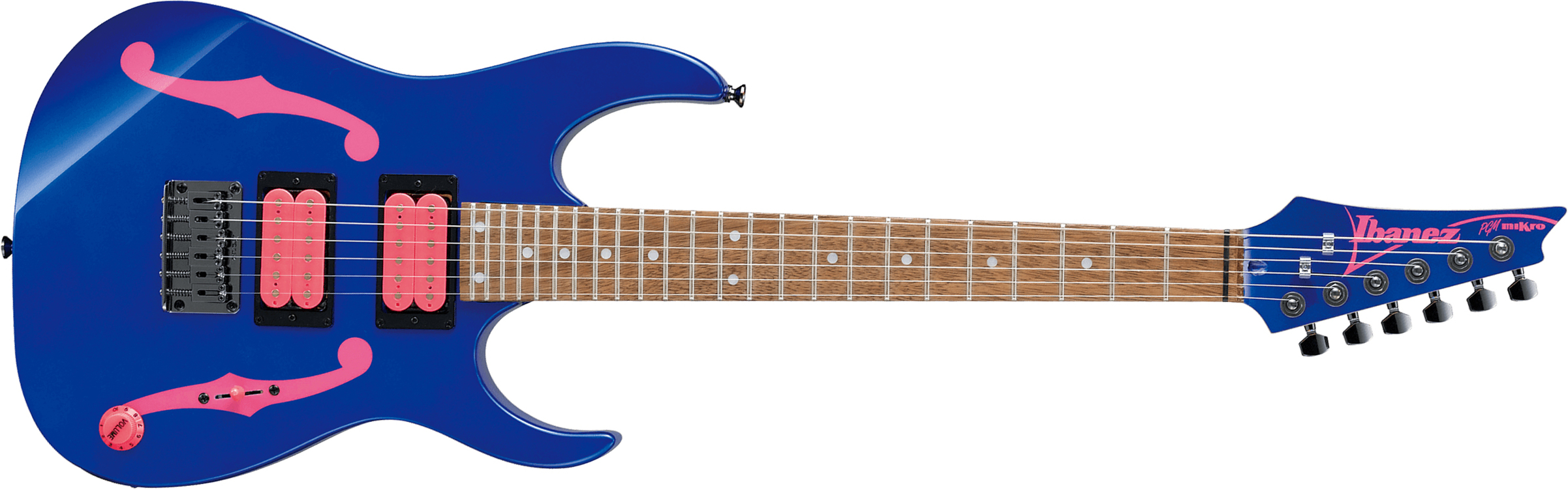 Ibanez Paul Gilbert Pgmm11 Jb Signature 3/4 Hh Ht Jat - Jewel Blue - Guitarra eléctrica para niños - Main picture