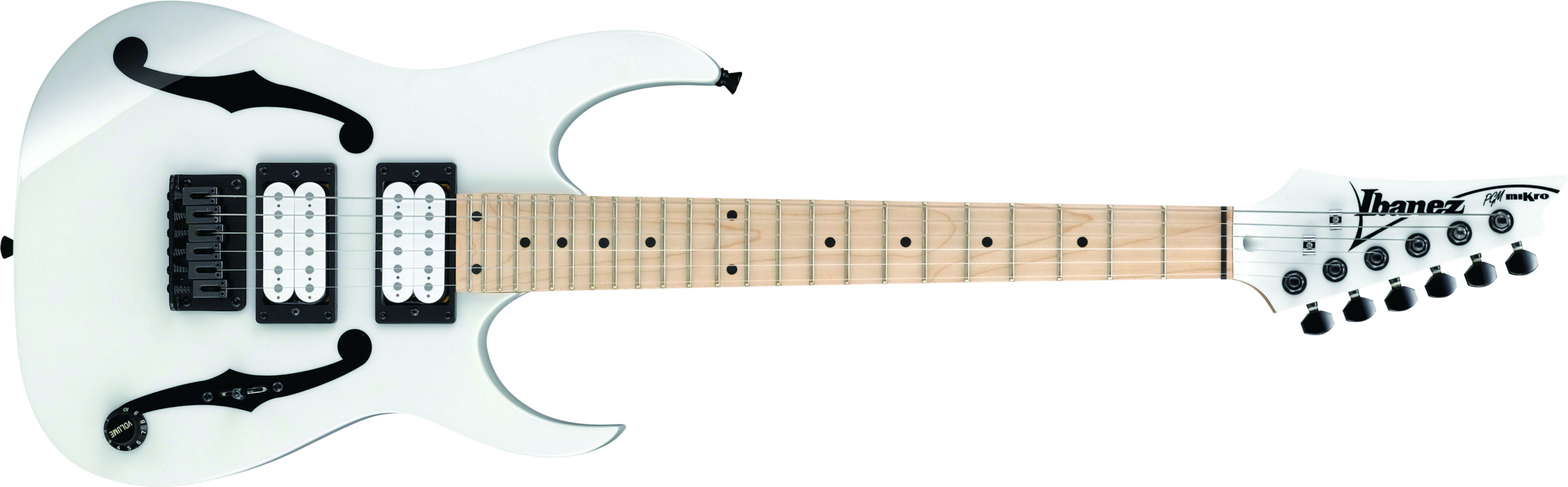 Ibanez Paul Gilbert Pgmm31 Wh Signature Junior Hh Ht Mn - White - Guitarra eléctrica para niños - Main picture