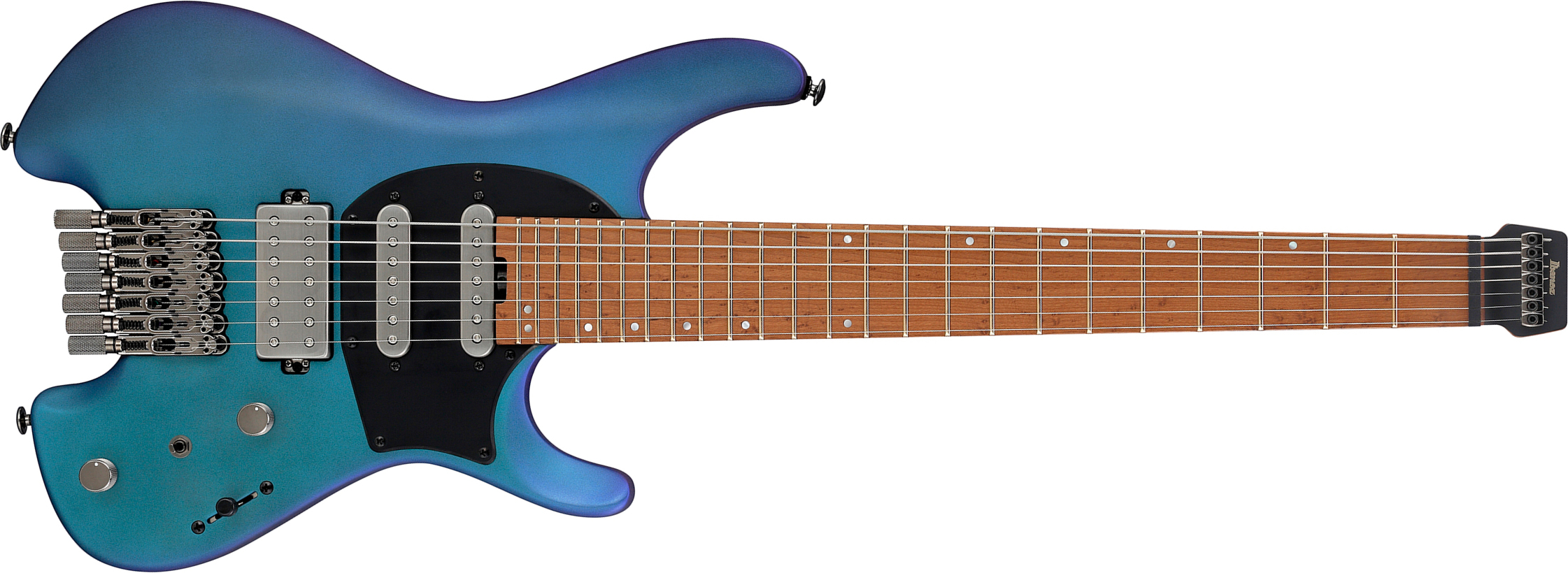 Ibanez Q547 Bmm Quest 7c Hss Ht Mn - Blue Chameleon Metallic Matte - Guitarra eléctrica de 7 cuerdas - Main picture