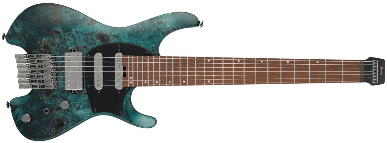 Ibanez Q547pb Col Quest Standard 7c Hss Ht Mn - Cosmic Blue Low Gloss - Guitarra eléctrica de viaje - Main picture