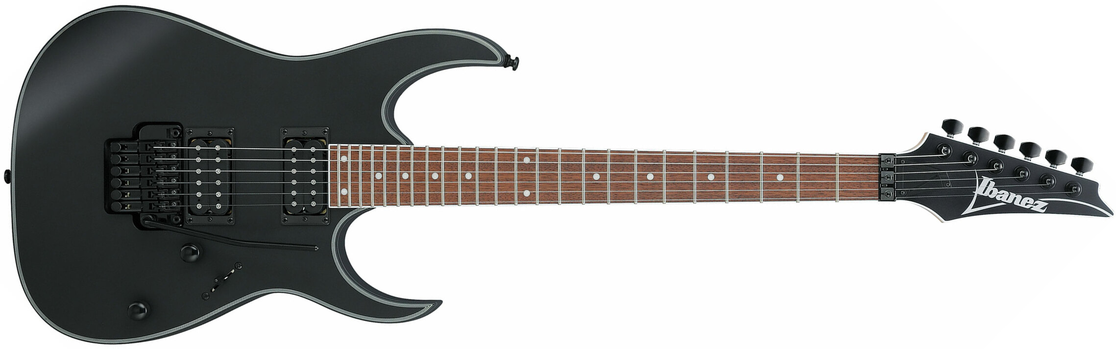 Ibanez Rg320exz Bkf Standard Fr Hh Jat - Black Flat - Guitarra eléctrica con forma de str. - Main picture