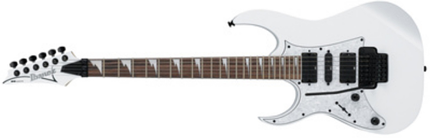 Ibanez Rg350dxzl Wh Lh Gaucher Standard Hsh Fr Jat - White - Guitarra electrica para zurdos - Main picture