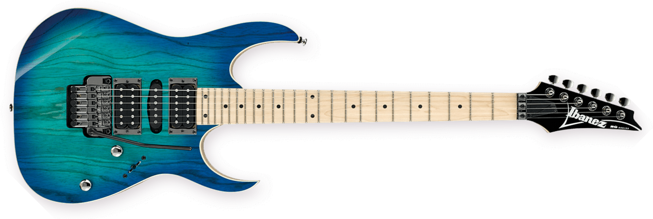 Ibanez Rg370ahmz Bmt Standard Hsh Fr Mn - Blue Moon Burst - Guitarra eléctrica con forma de str. - Main picture