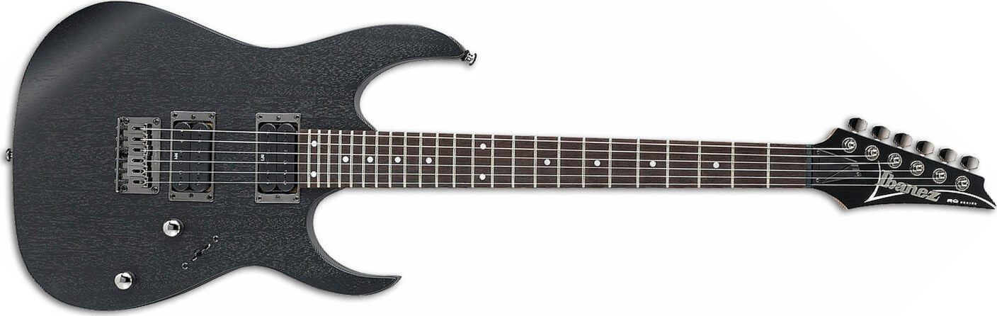 Ibanez Rg421 Wk Hh Ht Rw - Weathered Black - Guitarra eléctrica con forma de str. - Main picture