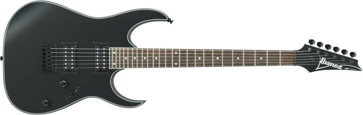Ibanez Rg421ex Bkf Standard Hh Ht Jat - Black Flat - Guitarra eléctrica con forma de str. - Main picture