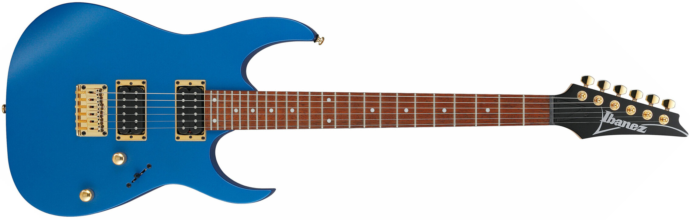 Ibanez Rg421g Lbm Standard Ht Hh Jat - Laser Blue Matte - Guitarra eléctrica con forma de str. - Main picture