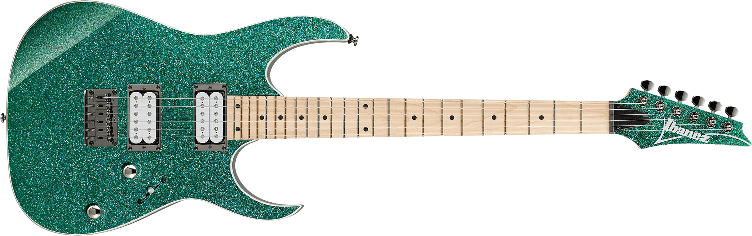 Ibanez Rg421msp Tsp Standard Ht Hh Mn - Turquoise Sparkle - Guitarra eléctrica con forma de str. - Main picture