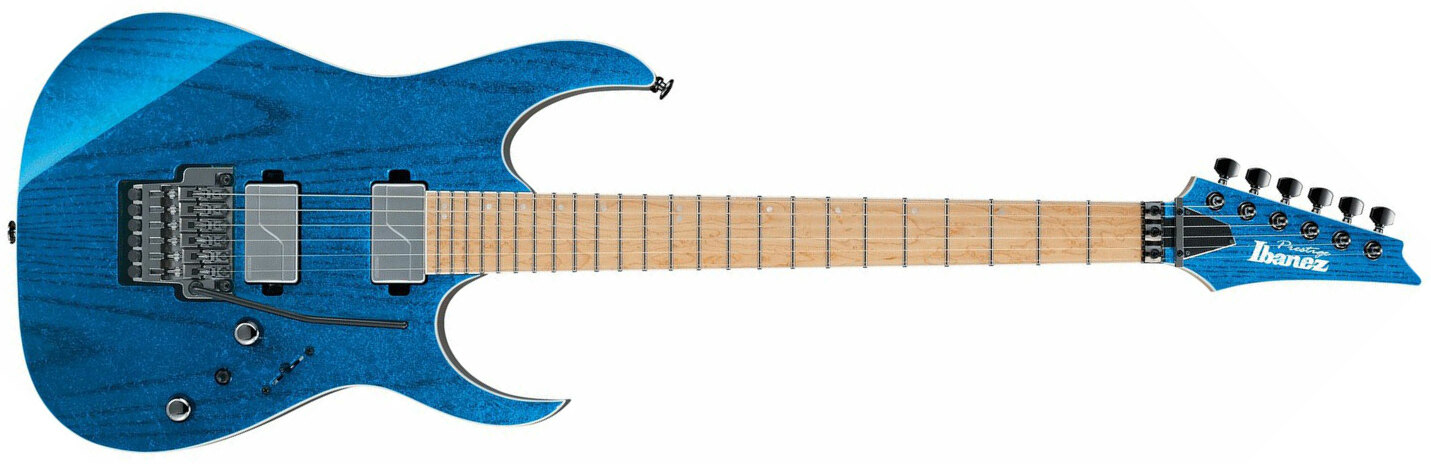 Ibanez Rg5120m Fcn Prestige Japon Hh Fishman Fluence Fr Mn - Frozen Ocean - Guitarra eléctrica con forma de str. - Main picture