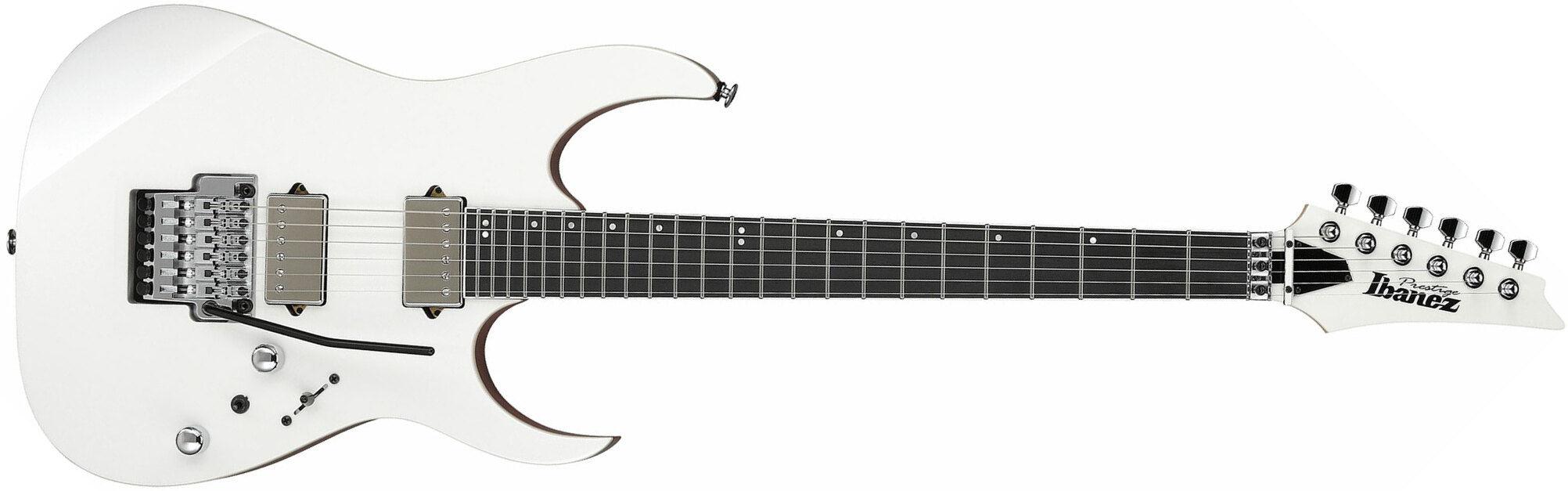 Ibanez Rg5320c Pw Prestige Jap 2h Dimarzio Fr Eb - Polar White - Guitarra eléctrica con forma de str. - Main picture