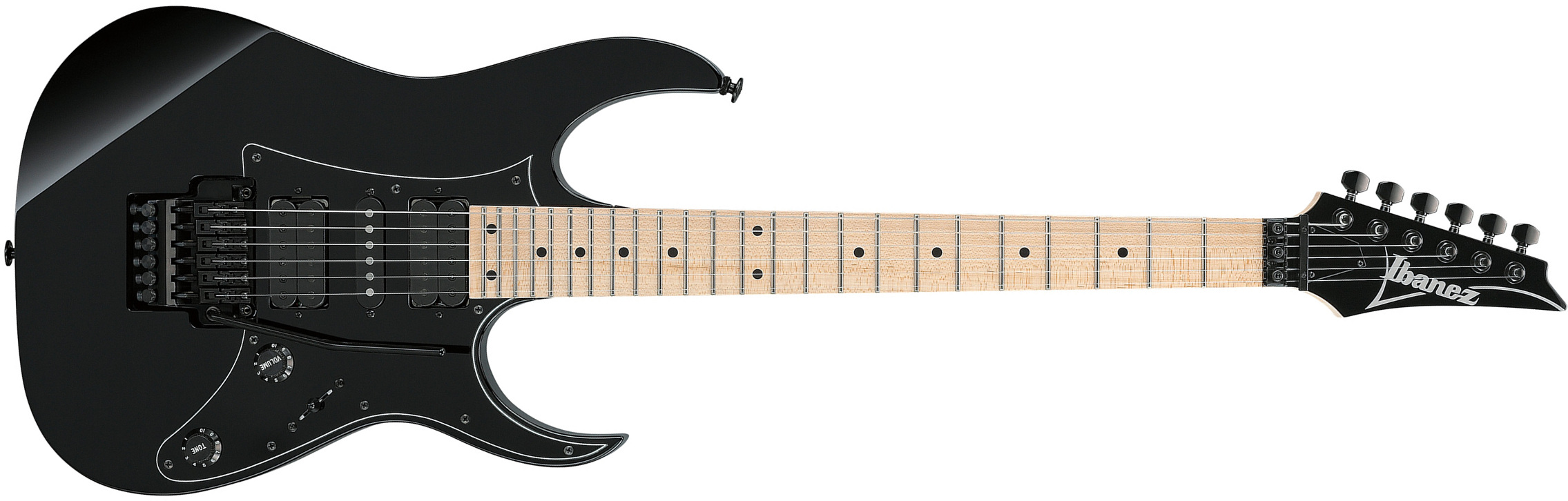 Ibanez Rg550 Bk Genesis Jap Hsh Fr Mn - Black - Guitarra eléctrica con forma de str. - Main picture