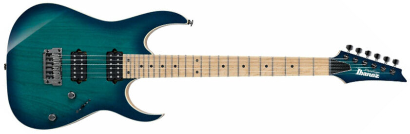 Ibanez Rg652ahmfx Ngb Prestige Jap Hh Dimarzio Ht Mn - Nebula Green Burst - Guitarra eléctrica con forma de str. - Main picture