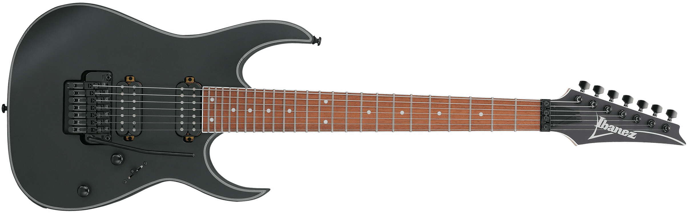Ibanez Rg7420ex Bkf Standard 7c 2h Ht Jat - Black Flat - Guitarra eléctrica de 7 cuerdas - Main picture