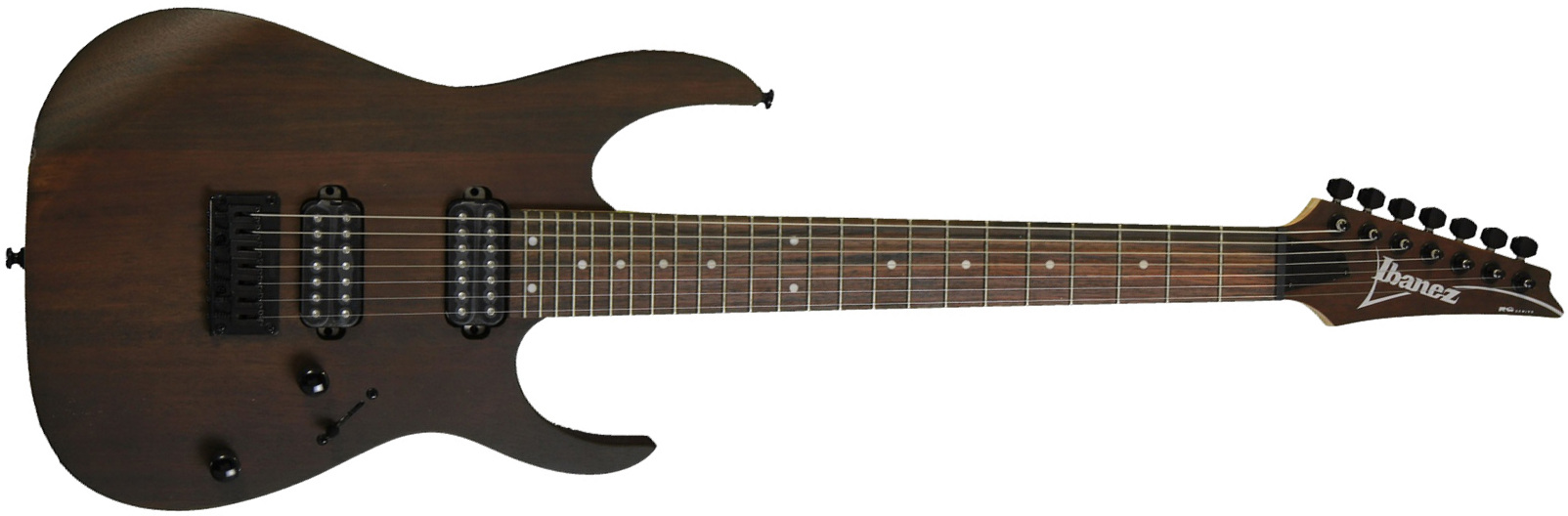 Ibanez Rg7421 Wnf Standard 7c 2h Ht - Walnut Flat - Guitarra eléctrica de 7 cuerdas - Main picture