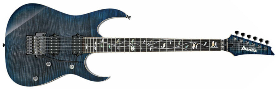 Ibanez Rg8520 Sde Prestige Japon Hh Dimarzio Fr Eb +etui - Sodalite - Guitarra eléctrica con forma de str. - Main picture