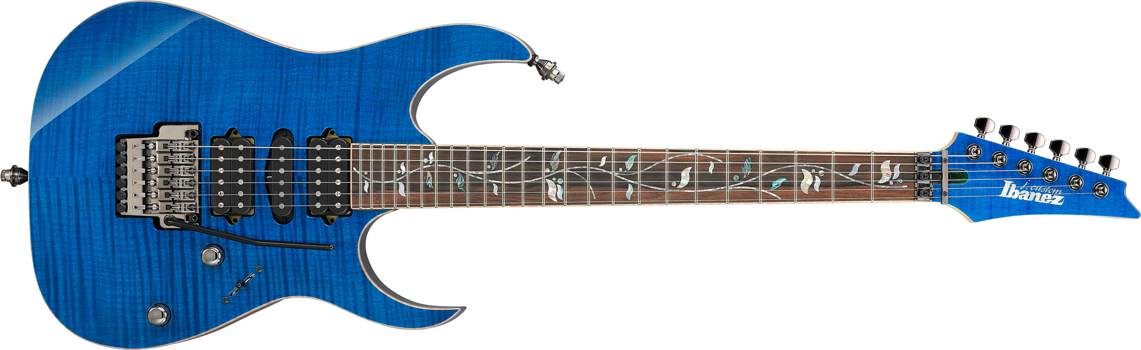 Ibanez Rg8570 Bre J.custom Jap Hsh Dimarzio Fr Eb - Royal Blue Sapphire - Guitarra eléctrica con forma de str. - Main picture