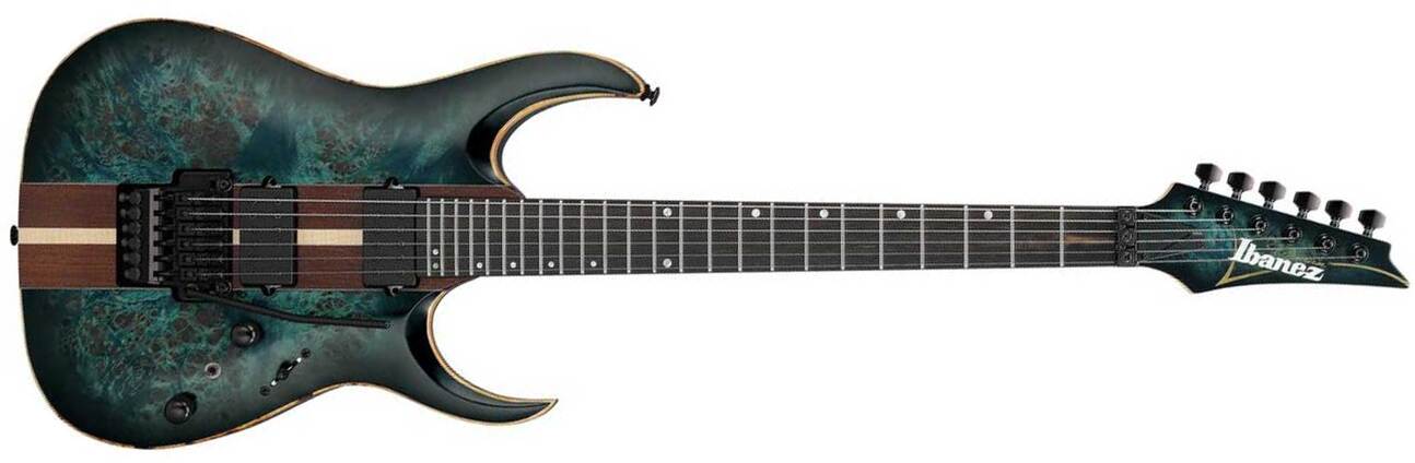 Ibanez Rga20p1pb Cul Premium 2h Dimarzio Fr Eb - Cosmic Blue Burst Low Gloss - Guitarra eléctrica con forma de str. - Main picture