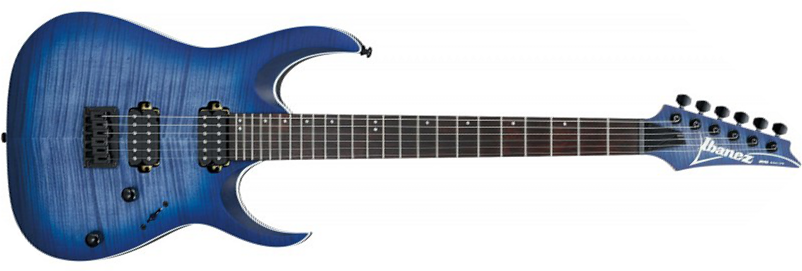Ibanez Rga42fm Blf Standard Hh Ht Jat - Blue Lagoon Burst Flat - Guitarra eléctrica con forma de str. - Main picture