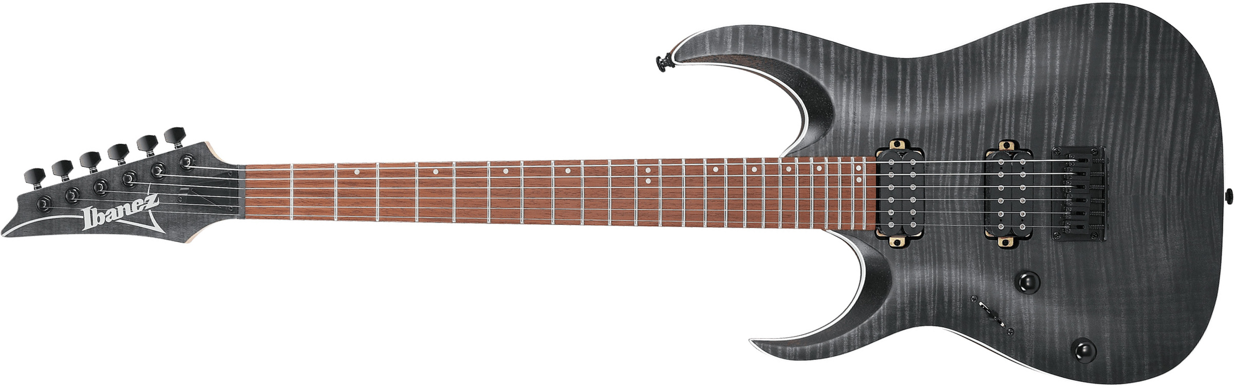Ibanez Rga42fml Tgf Lh Standard Gaucher 2h Ht Rw - Transparent Grey Flat - Guitarra eléctrica con forma de str. - Main picture