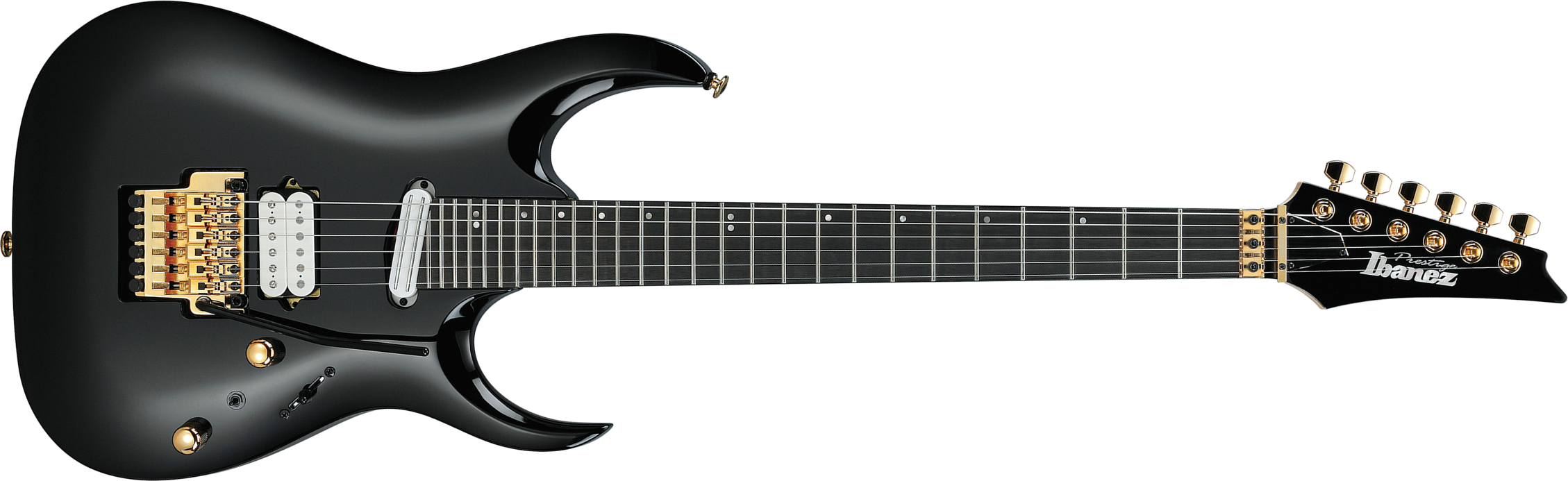 Ibanez Rga622xh Bk Prestige Jap 2h Dimarzio Fr Eb - Black - Guitarra eléctrica con forma de str. - Main picture