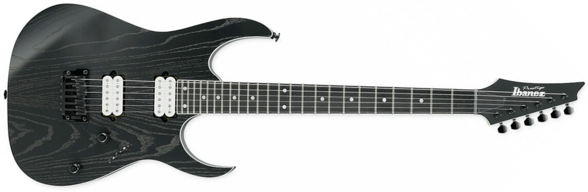 Ibanez Rgr652ahbf Wk Prestige Japon Hh Ht Rw - Weathered Black - Guitarra eléctrica con forma de str. - Main picture