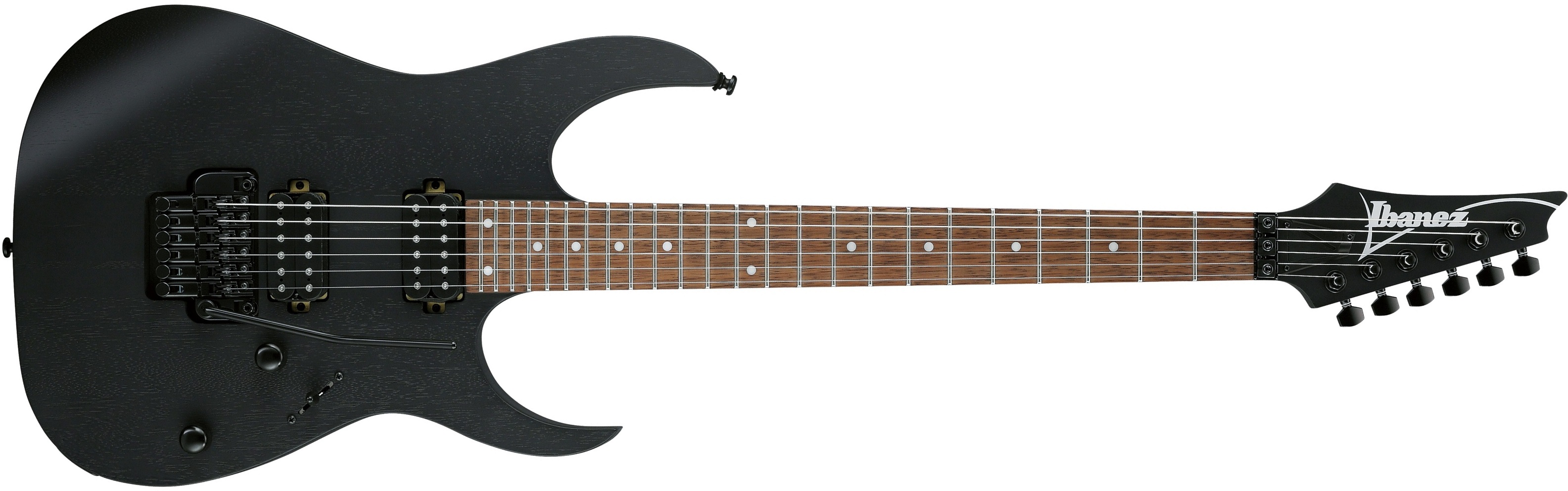 Ibanez Rgrt420wk Trem Hh Ja - Weathered Black - Guitarra eléctrica con forma de str. - Main picture
