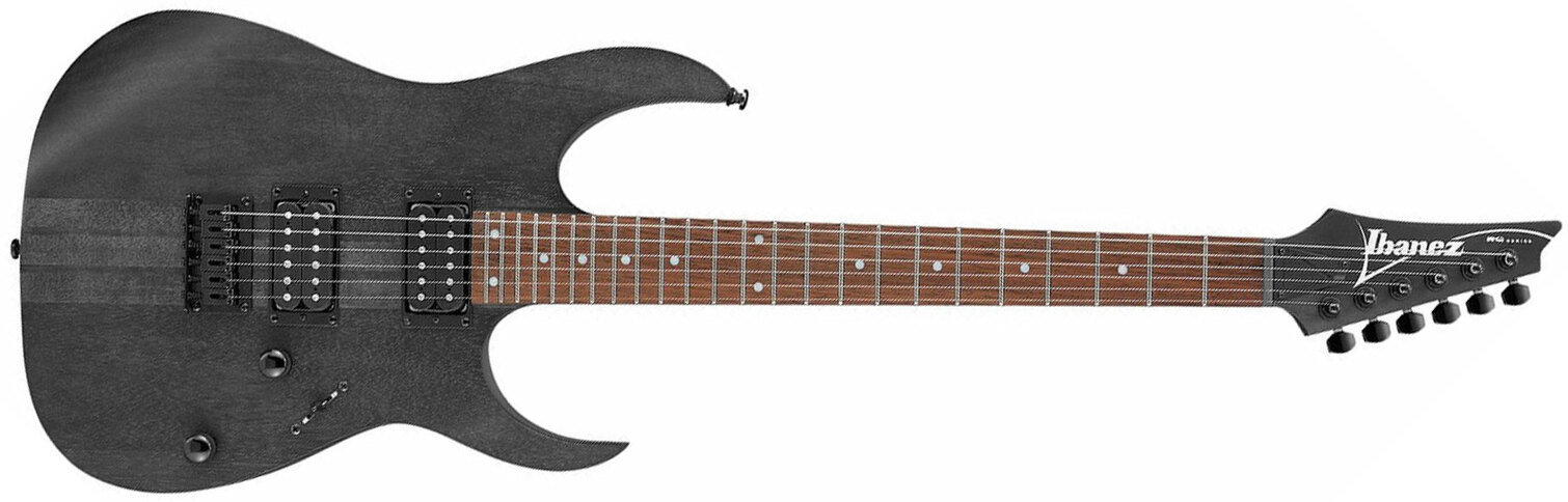 Ibanez Rgrt421 Wk Standard Hh Ht Jat - Weathered Black - Guitarra eléctrica con forma de str. - Main picture