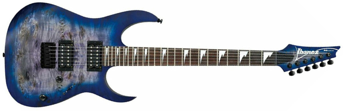 Ibanez Rgrt621dpb Blf Standard Hh Ht Jat - Blue Lagoon Burst Flat - Guitarra eléctrica con forma de str. - Main picture
