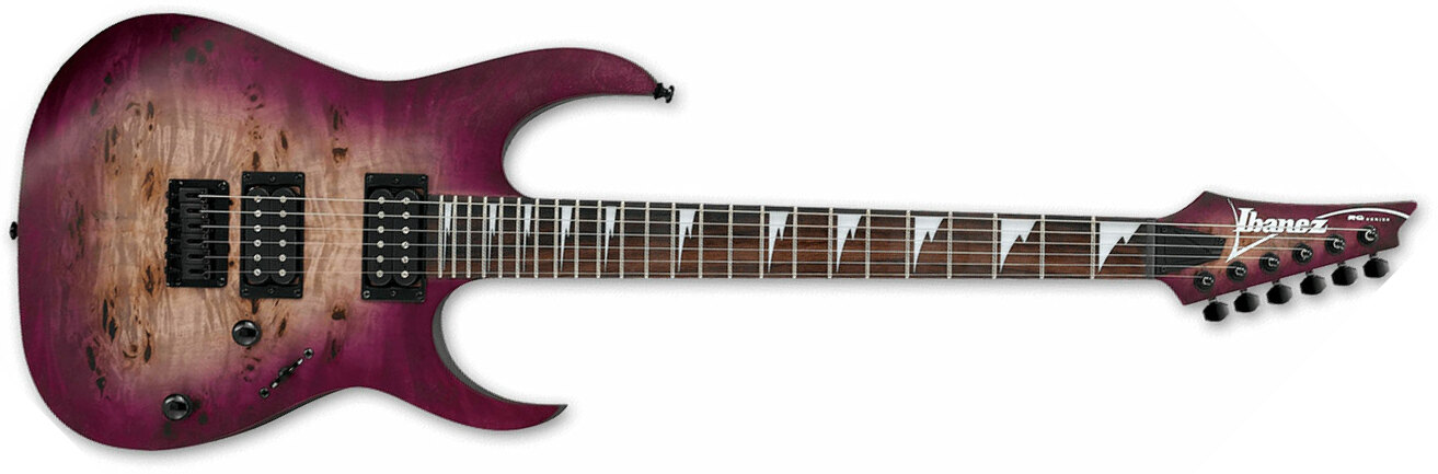 Ibanez Rgrt621dpb Tpf Hh Dimarzio Ht Jat - Transparent Purple Burst - Guitarra eléctrica con forma de str. - Main picture