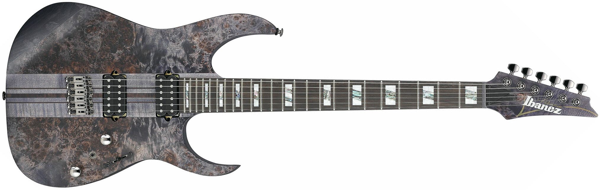 Ibanez Rgt1221pb Dtf Premium Hh Dimarzio Ht Eb - Deep Twilight Flat - Guitarra eléctrica con forma de str. - Main picture