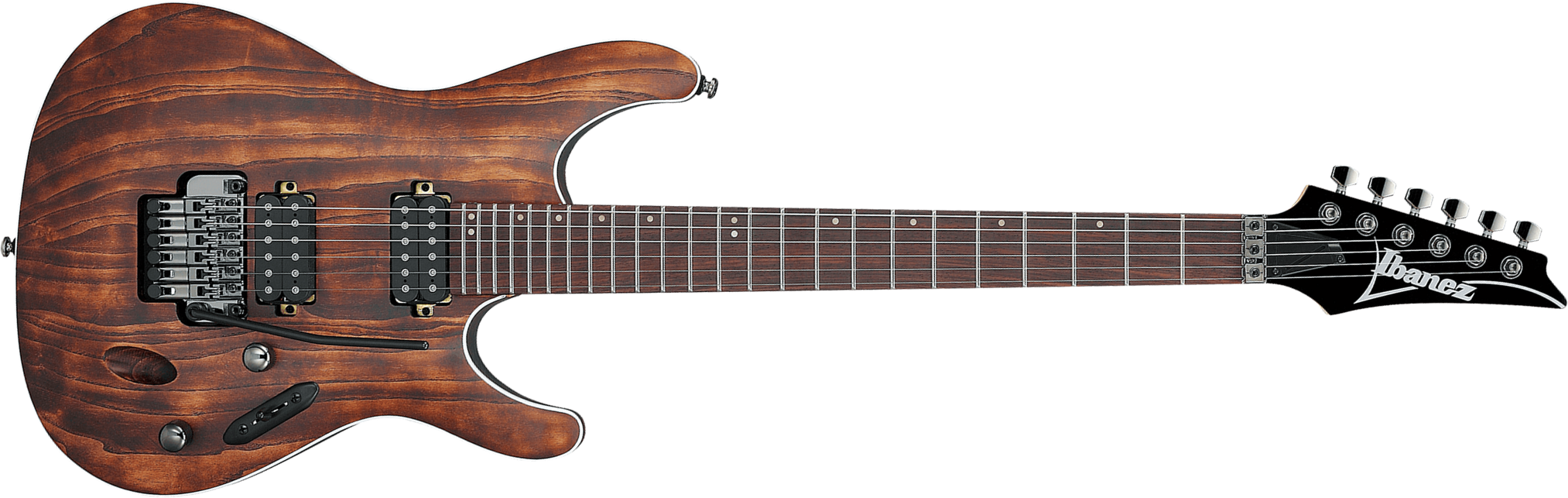 Ibanez S520ah Abs Sabre Premium 2h Trem Rw - Antique Brown Stained - Guitarra eléctrica con forma de str. - Main picture