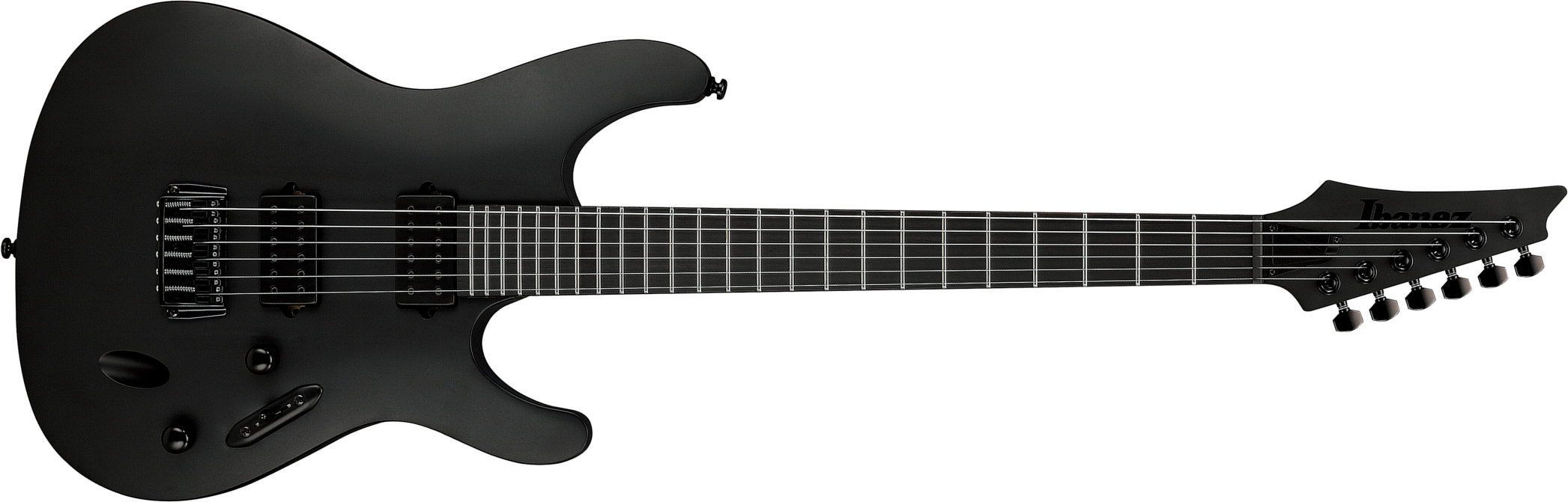 Ibanez S721rb Bkf Iron Label 2h Ht Eb - Black Flat - Guitarra eléctrica con forma de str. - Main picture