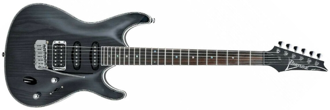 Ibanez Sa360ah Stk Hss Trem Nzp - Stained Black - Guitarra eléctrica con forma de str. - Main picture