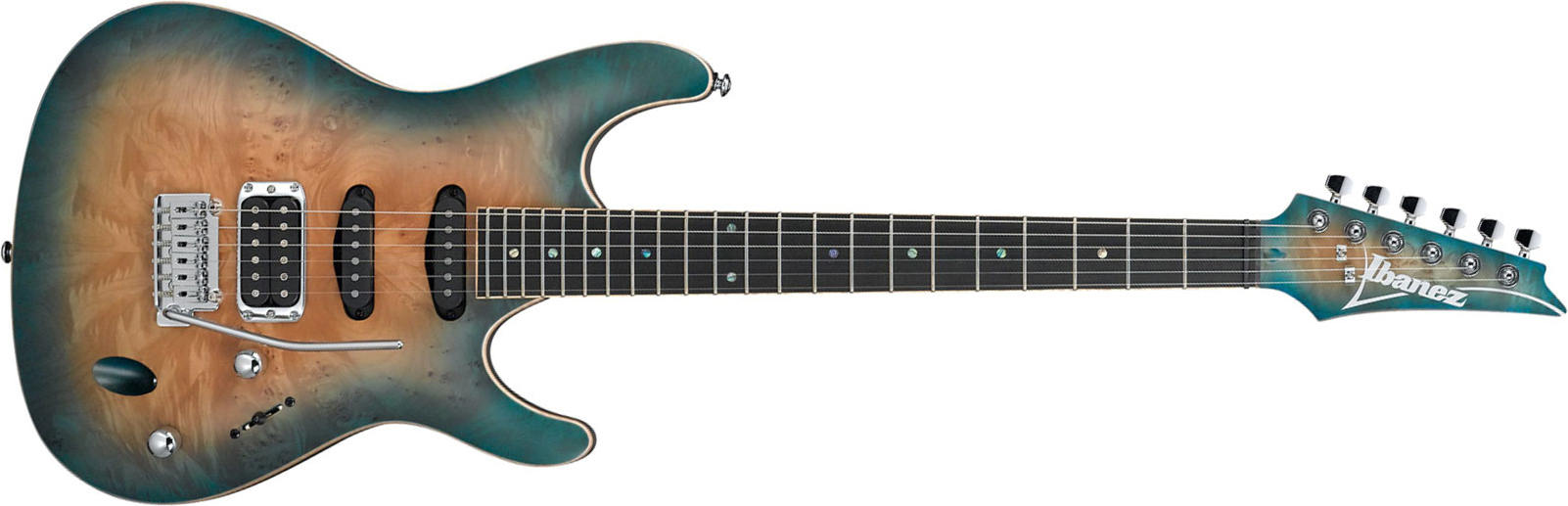 Ibanez Sa460mbw Sub Standard Hss Trem Eb - Sunset Blue Burst - Guitarra eléctrica con forma de str. - Main picture