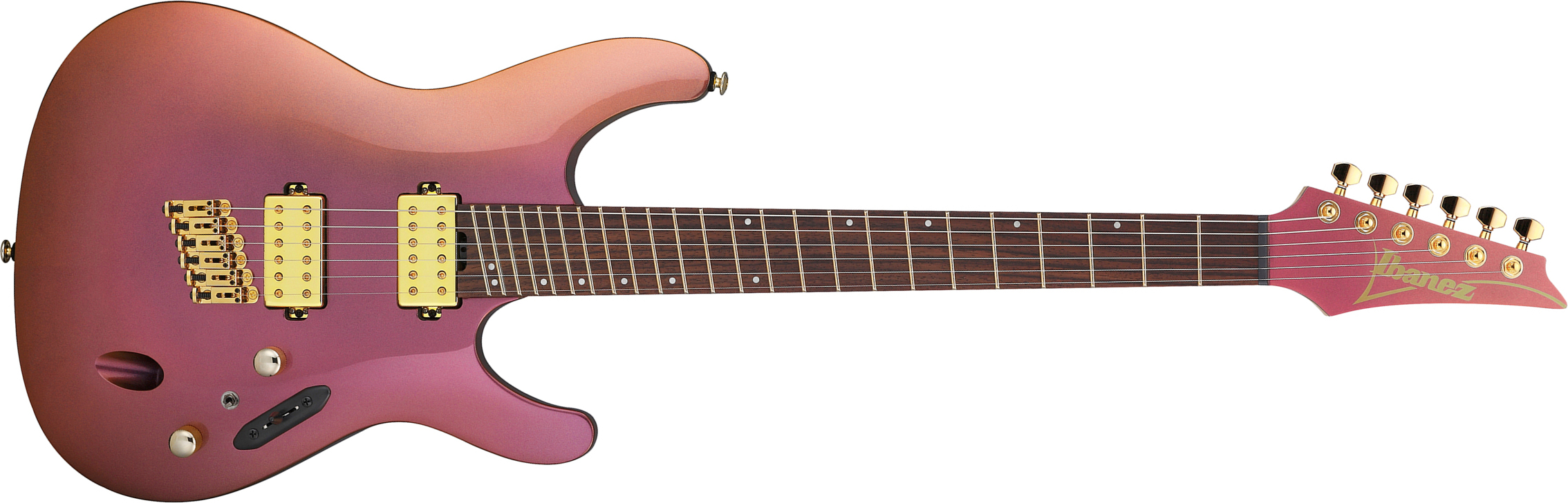 Ibanez Sml721 Rgc Axe Design Lab Multiscale 2h Ht Rw - Rose Gold Chameleon - Multi-Scale Guitar - Main picture