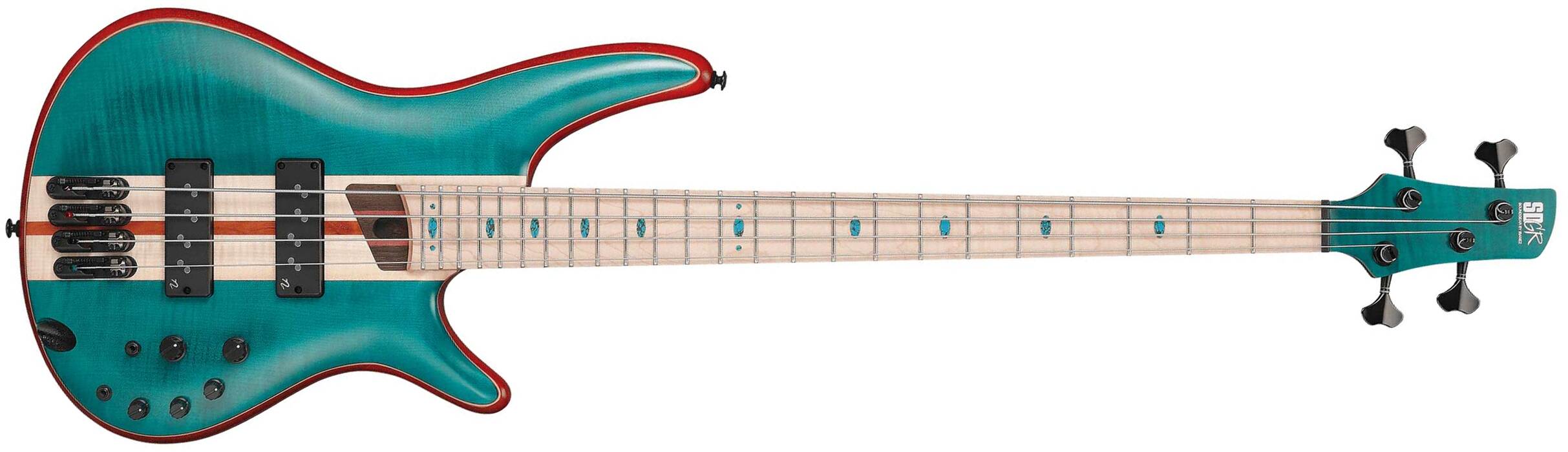 Ibanez Sr1420b Cgl Premium Active Mn - Caribbean Green - Bajo eléctrico de cuerpo sólido - Main picture