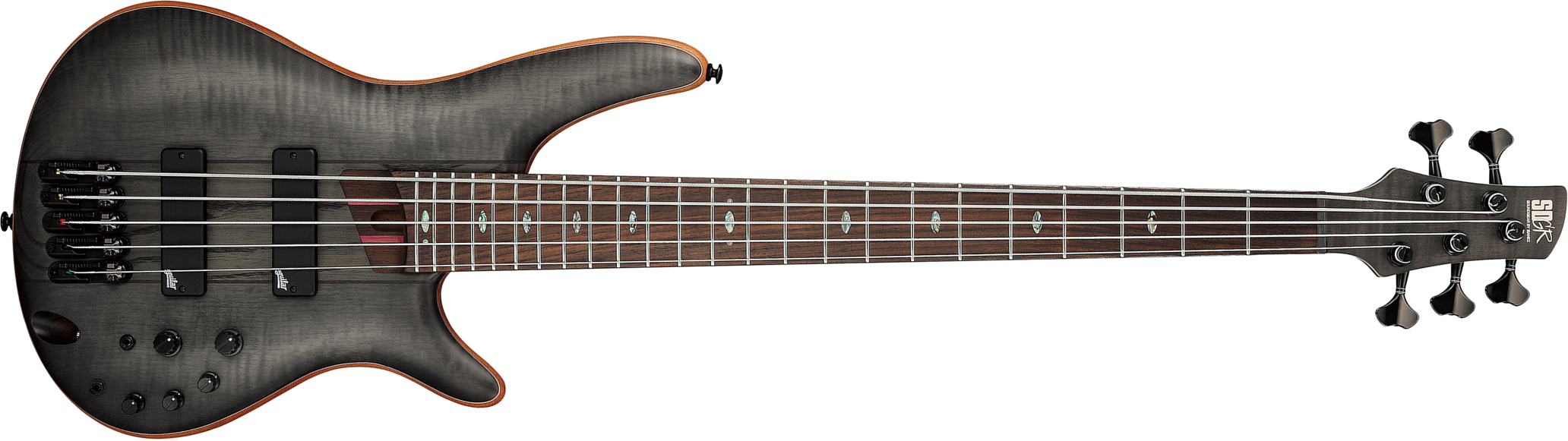 Ibanez Sr1455dw Tgf Premium 5c Active Rw - Transparent Gray Flat - Bajo eléctrico de cuerpo sólido - Main picture