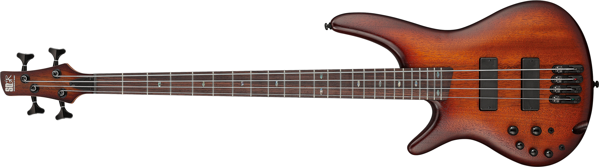 Ibanez Sr500al Mhl Standard Gaucher Active Bartolini Rw - Mahogany Brown Burst Low Gloss - Bajo eléctrico de cuerpo sólido - Main picture