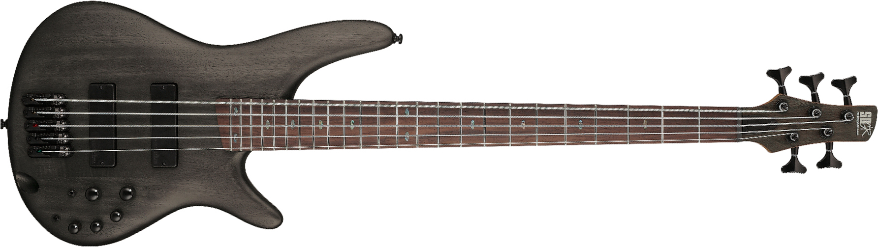 Ibanez Sr505a Tgf Standard 5c Active Bartolini Rw - Transparent Gray Flat - Bajo eléctrico de cuerpo sólido - Main picture